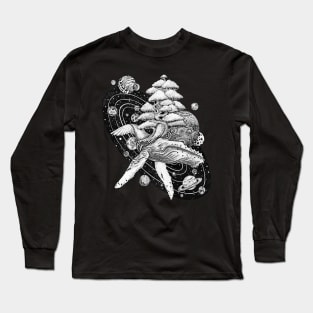 Space Whale Tree of life Long Sleeve T-Shirt